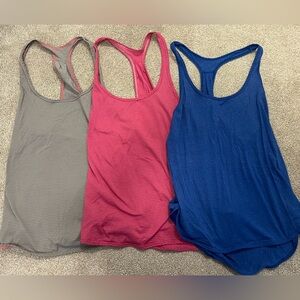Lululemon running singlets, bundle of 3